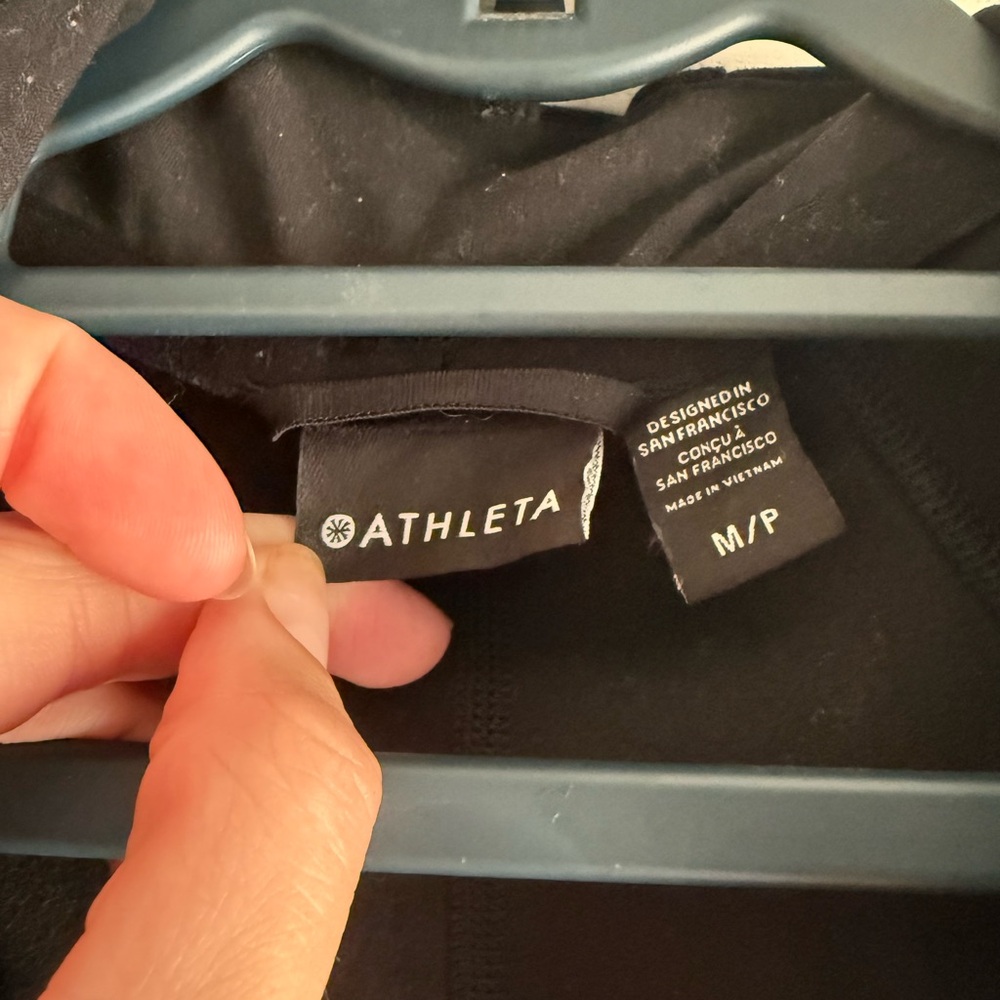 Athleta Black Performance Bomber Jacket - image 6
